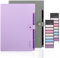 KONVINIT 2 Pack Fächermappe a4 Ordnungsmappe 4 Fächer Dokumentenmappe mit Schnalle Mappen Ordnersystem Kunststoff Papier Organizer Büro Schul