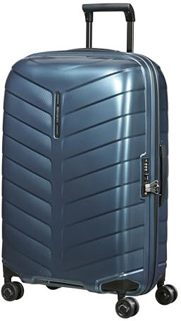 Samsonite Attrix - Spinner M, Koffer, 69 cm, 73 L, Blau (Stahlblau)