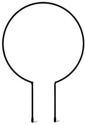 Metal Iron Round Heart Shaped Garden Plant Support Stake Stand for Potted Climbing Vine Rack Plant Supports for Potted Indoor Large