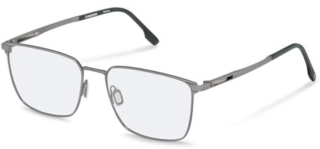 Rodenstock Quadratisch Titan Brillen in Grey, Green für Herren, Brille mit Sehstärke, optional mit Sonnenbrillen tönung oder Blaulichtfilter (Modell R7153)