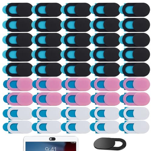 Bettinay 45 PCS Laptop Camera Cover Slider, Privacy Webcam Cover for iphone Macbook ipad Tablets Smart Phones
