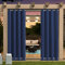 Wasserdichter Outdoor-Vorhang mit Ösen, isolierte Pergola-Vorhänge für Privatsphäre, ideal für Balkon, Garten und Pergola, Größe B 120 x H 259 cm
