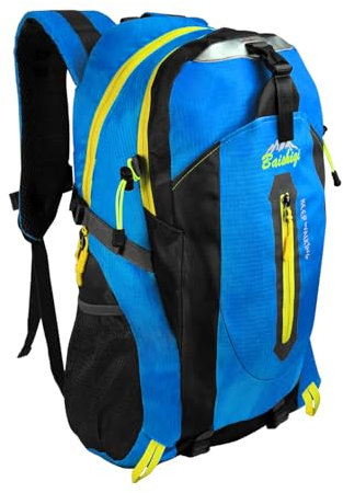 OcioDual Wanderrucksack 30L Blau, Travelite Rucksack, Arbeitsrucksack Herren, Wanderrucksack Herren, Rucksack Wasserdicht, Reiserucksack, Camping, Survival und Outdoor-Sport