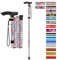 supregear Canne Pliante, Hauteur Réglable à 5 Niveaux Canne de Marche Légère Portable Canne de Voyage avec Dragonne et Poignée en T pour Personnes Âgées Handicapées Hommes Femme