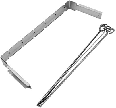 FONDOTIN Barbacoa Portátil Soportes Resistentes Al Calor para Brochetas Parrilla Sencilla para Picnics Al Aire