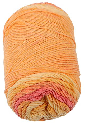 HOMSFOU 1rolle Strängige Baumwoll- Für -projekte Bunte Weiche Makramee-Schnur Stricken Häkeln Und Basteln Von Puppen Kissen Und Teppichen Farbverlauf Variationen