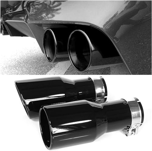 Ka6MDg Auspuffendrohr Edelstahl Endschalldämpfer Endrohr für Audi A4 B8 A5 A3 8V 8P A1,Auto-Auspuffendrohr Auspuffendrohr,F/51MM IN 102MM Out