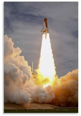 Space Shuttle (1) Raumposter, Büro, Raumdekoration, kosmischer Sternenhimmel, Wandkunst, Poster für Wanddekoration, 30 x 45 cm