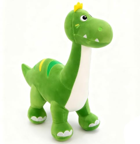 KMFASVX Plüschtier Dinosaurier Kuscheltier Stofftier Kawaii Dino Plüsch Kissen Spielzeug Plüschsaurier Wurfkissen Schmusetier Geschenk für Kinder - 25cm