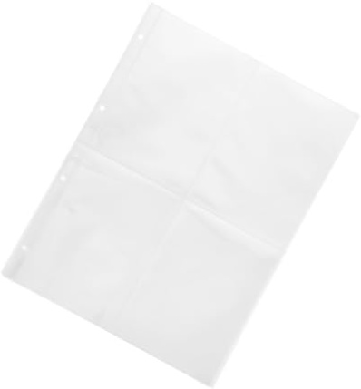 JOINPAYA Transparente Fotoseiten für A4-Ordner, 20 Blatt, EIN Feld