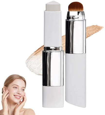 Clarea Fond De Teint, Stick De Maquillage Hydratant Avec Pinceau Intégré, Couverture Naturelle À Longue Durée, Sans Comédogène, Idéal Pour Tous Types De Peau (Naturel)
