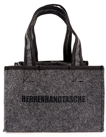 CB Home & Style Flaschentasche Filz Herrentasche Bier Geschenke Flaschenhalter Flaschenträger Festival Größe ca. 23 x 15 x 15 cm passt für 6 Flaschen mit je 0,33 oder 0,5 Liter
