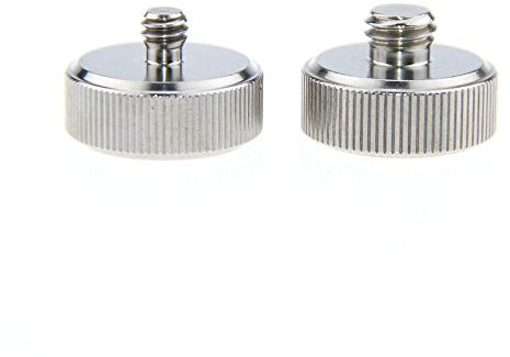 CAMVATE 1/4 Buchse auf 3/8 Stecker & 3/8 weiblich auf 1/4 Stecker Stativ Gewinde Schraube Adapter für DSLR Kamera Stativ Einbeinstativ Kopf