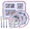 Wango Little Stars Childrens Unicorn Dining Sets (All Items - Plate/Bowl/Beaker/Tray/Cutlery)