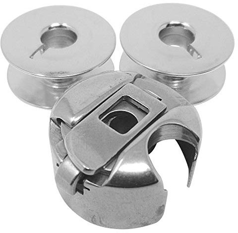 ZickZackNaehmaschine Spulenkapsel + 2 Metall Spulen für Veritas 8015/2, 8014/44xx u.v.m. Nähmaschinen