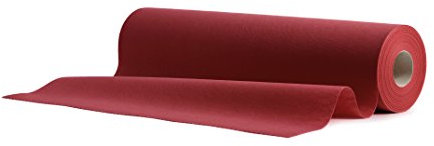 AROBA 1x Airlaid Tischläufer (Rot Burgund, 40 cm x 24m)- Stoffähnliche Tischläufer- Tischband Tischtuchrolle Tischdeko für Hotel Catering Geburtstag Restaurants Kommunion Taufe
