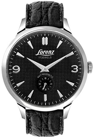 Lorenz Herren Analog Quarz Uhr mit Leder Armband 030161BB