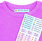Etiquetas termoadhesivas personalizadas con tu texto | Etiquetas para la ropa, con dibujos y texto personalizado. 40 U. en hoja laminada FUNNY FANTASY