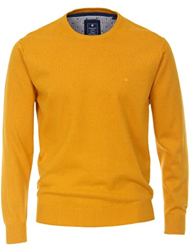 Redmond - Herren Pullover mit Rundhals-Ausschnitt (500), Größe:M, Farbe:Gelb(42)