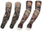 EQLEF Manches de tatouage pour hommes, fausses manches de tatouage temporaire couvrent les bas de bras souples manches de protection solaire pour le costume et le sport - 2 paires