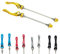 PLATT Fahrrad Schnellspanner,Vorder und Hinterrad Schnellspannset,Schnellspannachsen für Rennrad/Mountainbike,Gold