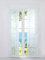 ESLIR Schiebegardinen Ausbrenner Flächenvorhänge Set 2er Gardinen mit Klettband Schiebevorhang Transparent Vorhang Weiß #3 BxH 57x245cm 2 Stück