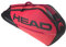 HEAD Unisex – Erwachsene Tour Team Tennistasche, schwarz/rot, 3R