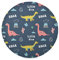 süßes Babygeschenk Dino Dinosaurier Platzsets Runde Tischsets Abwaschbar 1/4/6 Set， Hitzebeständig Platzdeckchen 39cm für Heim Speisetisch Küche