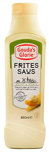 HYMOR FRITESSAUS - 1x 850ml - frisch und cremige Soße bekannt als Holländische Frittensauce von Gouda´s Glorie, Pommes Frikandel Nachos Burger, Fisch- und Fleischgerichten warm und kalt genießbar