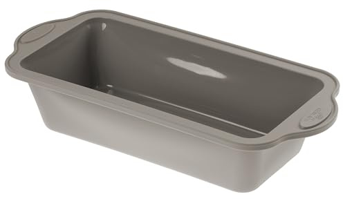 Gerlach Smart Kastenform Backform Silikon Kuchenform Silikonform 24 cm, Grau (Gris Chiné 14)