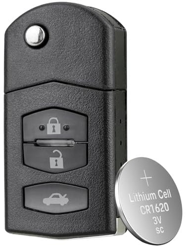 3 Buttons For Mazda 2 3 5 6 MX5 Car Key Fob For M-azda Car Remote Key Cover with CR1620 Battery