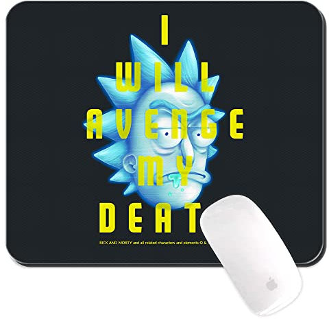 ERT GROUP Original And Officially Licensed By Rick and Morty Mouse Pad for PC, Pattern Rick and Morty 033 Black, Computer Mouse Mat, Non-Slip, 220 mm x 180 mm