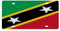 Yelolyio Saint Kitts und Nevis, Nummernschild für die Vorderseite des Autos, Größe 15,2 x 30,5 cm, rostfrei, Saint Kitts und Nevis, Nationalflagge, Metall-Kennzeichen, Aluminium, Neuheit