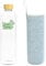 Bouteille d'eau 1,5 L en verre avec bouchon en bambou Bouteille en verre Borosilicate écologique recyclable réutilisable sans BPA (1500 ml)