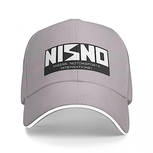 OAKITA Basecap NISNO Initial D NISMO Old Logo Spoof White Cap Baseballmütze Weihnachtsmütze Damen Golfbekleidung Herren