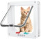 Renyigou Cat Door for Windows Cat Flaps for Internal Doors with Magnets Pet Doors and Sliding Door Safety Silent Pet Door with 4 Way Lock for Glass Door Window (19cm x 18cm Flap)