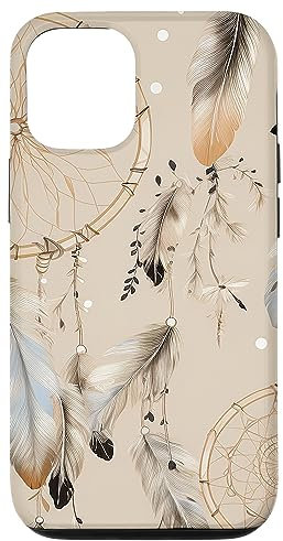 Traumfänger Pastell Beige Boho Feder Hülle für iPhone 14