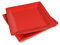 Homéa, juego de 20 platos de azulejos de cartón de 23 cm, color rojo