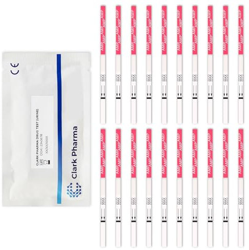 20 x Amphetamin-Drogenteststreifen | Testet Urin auf Amphetamine | Speed, Uppers, Whiz Schnelltest-Kit