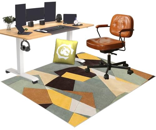 Office Chair Mats for Carpeted and Hardwood Floor, Heavy Duty Gaming Chair Mat for Carpet Floor, Computer Desk Chair Mat for Wood Floors, Hard Floor Protection Mat for Office Chair 70 x 100 cm