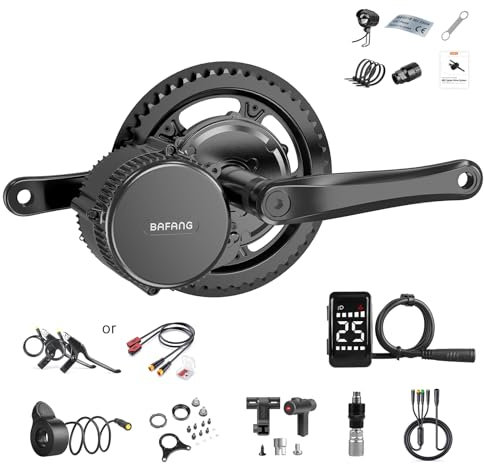 Bafang 750W 48V Mid Drive Kit Ebike Conversion Kit Mid Drive Motor Kit BBS02B, Electric Bike Conversion Kit with DZ40 Display and 44T Chainring, for 68-73MM Bottom Bracket Mountain Bike Road Bike