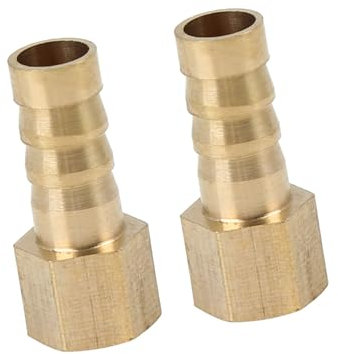 A ABSOPRO 8mm ID Tubo Flessibile 1/8'' NPT Femmina Ottone Raccordo Portagomma per Auto 2pz Sostituzione dell'articolo