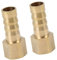 A ABSOPRO Raccord Cannelé 8mm ID x G1/8 NPT Femelle en Laiton Connecteur Tuyau Voiture 2pcs Remplacement d'article