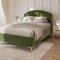 GFW Pettine End Lift Ottoman Storage Bed 150cm King Size Green