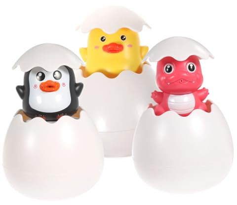 UPKOCH 3 Pièces Œuf Jouets de Nappe phréatique arroseur de piscines pour bébés Jouets de Bain pour Enfants Jouets Bain Bebe Jouet de Bain Flottant Jouets de