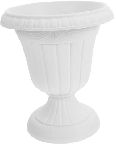 GAROZATION Klassischer Römischer Säulen Pflanzkübel Vintage Sockelpflanzer Gartendekoration Großer Pflanzkübel Antike Urne Hochzeitstisch Mittelstück