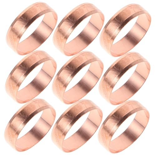 GARVALON 10pcs Robust Copper Pipe Clamp for Fuel Pump Automotive Gas Easy Installation Replacement