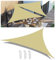 Toldo Vela de Sombra Triángulo Impermeable Toldos Exterior Terraza Protección Rayos UV Resistente al Desgarro para Terraza Balcon Exteriores Jardín con Anillo en D Arena 4x4x5.7M