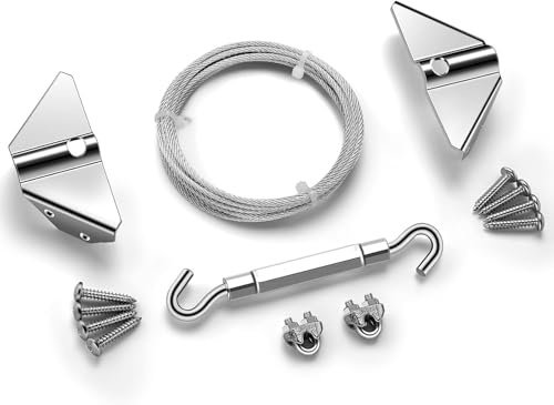 Kit de porte anti-affaissement pour clôture en bois, kit de câble de | Kit de portes de clôture anti-affaissement en acier pour clôtures en bois pour corriger ou prévenir