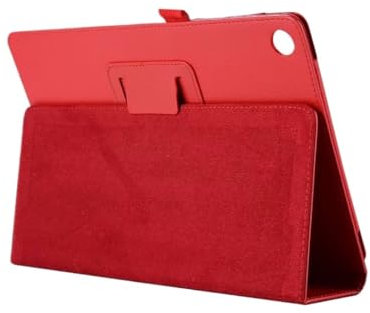 MQVQAUBST Custodia for Tablet Adatta for Lenovo Tab 4 10 TB-X304F TB-X304N TB-X304L 10.1 Pollici Sottile Pieghevole Supporto PU Pelle Smart Cover(Red)
